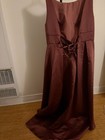 Nwt Formal Satin Sky 3d Bridesmaid Hi-low Gown Dress  Size 22