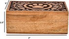 Decorative Urn Acacia Wood Paw Print Pet Cremation Urn For Dog Cat Ashes Pet    
