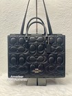Nwt Coach Maggie Large Tote Bag In Signature Leather Cy672 Black  598 Packed