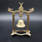 Chinese Bells Solid Brass Gong Pagoda Temple Dragon Ornament Tabletop Vintage 6 