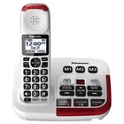 Panasonic Kx-tgm420w Amp Cordless Phone Answering Machine And  1  Extra Handset