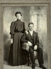 Antique Cabinet Card Photo Baby Wicker Carriage Stroller Whiting Holden Mo 6 X 8
