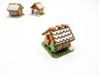 1 12 Miniature Gingerbread House Clay Food Dollhouse Christmas Decor Prop 13770