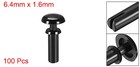 Push Clips Rivets 3mm X 9mm Pcb Circuit Panel Nylon Fasteners Black 100 Pcs