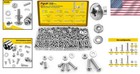 Comprehensive 358-piece Machine Screws Assortment - High Quality 304 Steel
