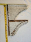 Antique Vtg Pair Corbels Wood Shabby Victorian Architectural Chic 