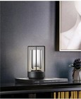 Portable Metal Table Lamp For Indoor outdoor  rechargeable Cordless Led Black