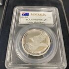 2015-p Australia Dollar   Pcgs Pr69 Dcam   Eagle High Relief   Signed Box   Coa