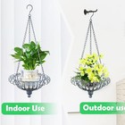 Metal Hanging Planters Vintage Hanging Baskets For Plants Outdoor Garden Patio