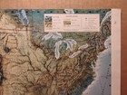 1961 Vintage Us Topographical Atlas Map Life Pictorial Atlas Of The World