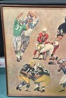 Vintage Nfl Greats Glenview Products Dave Boss Mural 1964 Framed