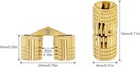 8pcs 8mm Hidden Brass Barrel Hinges Invisible Cabinet Furniture Hinges 180degree