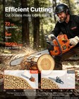 Vevor Gas Powered Chainsaw 72cc 24  Power Engine Wood Cutting Gas Chain Saw