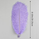 Lavender Ostrich Feathers 24pcs Natural Bulk 8-10inch 20cm-25cm For Crafts Weddi