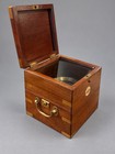 Antique F  Tiede Berlin Marine Chronometer No 415 Wooden Case 
