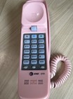 Vintage At t Trimline 210 Slimline Push Button Desk  Wall Telephone Pink  Nice 