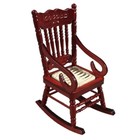 Miniature Rocking Chair For 1 12 Dollhouse Wooden Furniture Model Set 