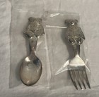 Polo Bear Ralph Lauren Baby Spoon And Fork Set-unopened