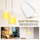 4pcs Plastic Lamp Shade 40mm Horseshoe Lampshade Covers Floor Lamp Chandelier   