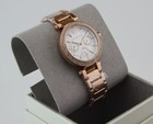 Michael Kors Women s Parker Rose Gold-tone Stainless Steel Watch Nib Mk5781