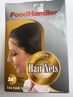 24    Inch Disposable Hair Net Food Handler 305-fh24 Brown Nylon Breathable Lot