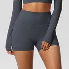 Women Sports Shorts With Pockets High Waist Premium Yoga Short Gym Leggings
