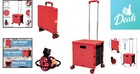 Compact Rolling Utility Cart With Swivel Wheels - Ideal For Travel And Shopping