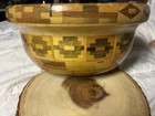 Segmented 23 Layer  Tri-color 7  One-of-a-kind Turned Wooden Bowl   Nwob