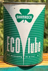 Vintage Shamrock Eco Lube Motor Oil Can Quart Tin Metal Gas Near Mint