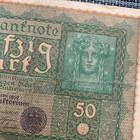 Germany 50 Mark Banknote Post Ww1 Wwi Era German Currency Paper Money