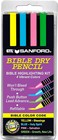 Bible Dry Highlighter Kit Gtl 4 Pens Yellow  Blue  Green  Pink