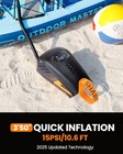 Outdoormaster Shark 3 Paddle Board Pump Electric - 3 50  Fast Inflation  20psi