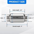 3  Inlet Exhaust Resonator  3  Inlet outlet 9  Overall Length Exhaust