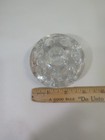 Vintage  Clear Glass Flower Frog -7 Holes
