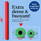 Jumbo Pool Noodles Foam 4 Pack - Extra Dense Foam Swim Noodles For Pool  Lake  