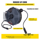 Retractable Extension Cord Reel 50 3 2ft  16 3 Sjt Power Cord Reel  Heavy Duty E