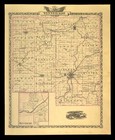Ca 1876 Winnebago County Illinois Map Of Rockford Il Cnw Rr Original Atlas