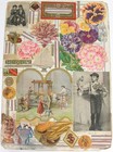 6 Album Panels 1890s Victorian Scrap Collage Ephemera Kids Fashion Trade Cards