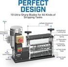 370w Electric Wire Stripping Machine 1 5-38mm Copper Cable Stripper 0 06-1 5 