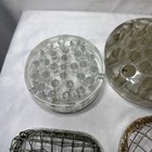 Vintage Flower Frogs Glass  Metal  Cage Lot Of 15