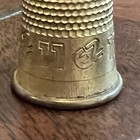 Lot Of 4 Brass Metal Plastic Thimbles For Hand Sewing Quilting - Size 11  7  8