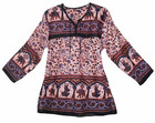 Xs To L Indian Ethnic Top Blouse Cotton Tunic For Women Hippie Boho Shirt Retro