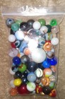 Mixed Lot Of Vintage Glass Marbles From Estate Collection
