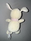 Small White Pink Puppy Dog Plush Baby Toy Lovey