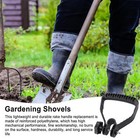 Black Metal Shovel D Grip Replacement Handle Snow Round Home Gardening Shovel 