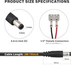 Trail Camera Power Cord 5 5x2 1mm Dc External Cable For Spypoint  Moultrie
