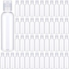 200 Pcs 2 Oz Clear Plastic Bottles With Lids - Empty Travel Containers  Refillab