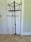 On-stage Purple Orchestral Music Stand Folding Tripod Sheet Music Stand Holder