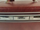 Vintage Samsonite Silhouette Ii Train Case Burgundy Vanity Makeup Cosmetic Case 