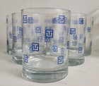 Vintage Galaxy Distinctive Glassware Set Of 6 Nib Very Rare Mid-century Modern